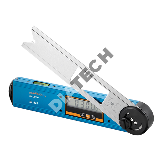 geo-FENNEL EL 823 digitális szögmérő