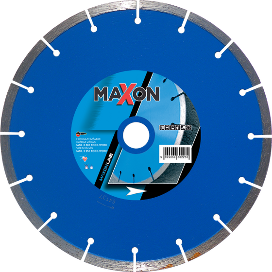Maxon szegmenses CLASSIC 350x25,4x10 mm gyémánt vágótárcsa